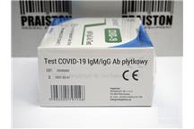 Certyfikowany test COVID-19 IgM/IgG Ab (płytkowy) ISO9001