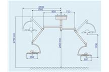 Lampa operacyjna LED EMALED 500/500 (Podwójna)